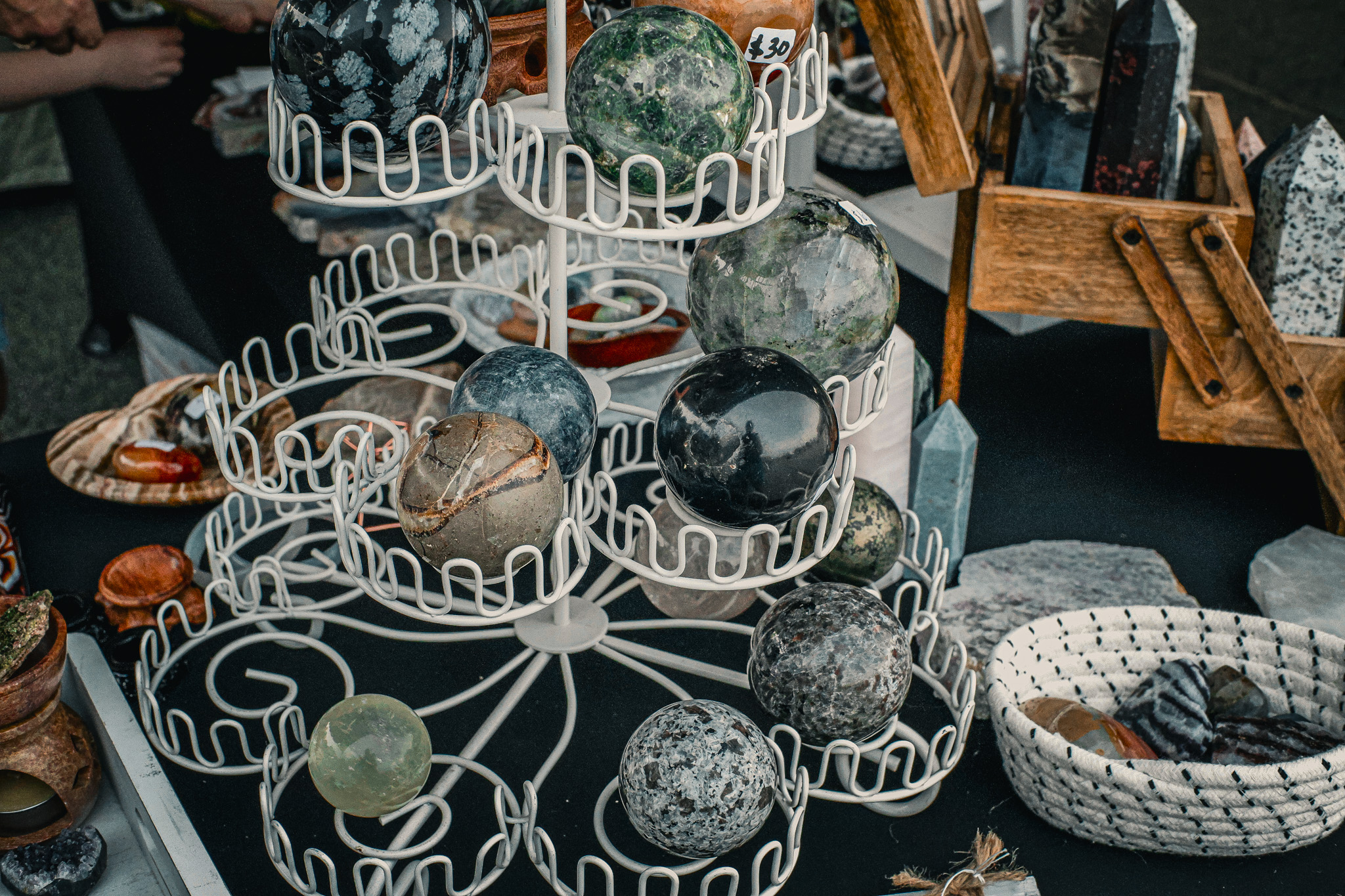 Jewelry display at WeCo Music Market